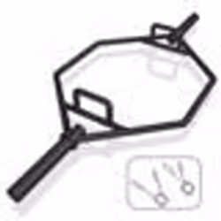 COSTWAY Barre de Piège Olympique Hexagonale Haltérophilie Charge 363KG Manchons 25 CM Poignées Texturées Ressorts à Clip Noir
