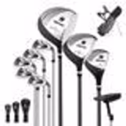COSTWAY Sac de Golf Trépied pour Homme-Ensemble de Clubs de Golf 10 PCS-3 Housses Bretelles Réglables Tête Lestés des Clubs-G ...