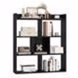 COSTWAY Meuble Étagère à Livres Ouverte à 7 Cubes Étagère de Rangement avec Dispositifs Anti-basculement pour Bureau Salon No ...