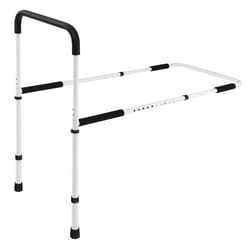COSTWAY Barrière de lit pour personnes âgées Réglable en Hauteur Main Courante Charge 160 kg