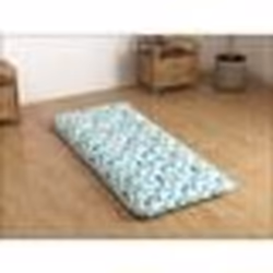 COSTWAY Matelas Futon 90 x 200 CM Surmatelas Amovible Lavable Matelas de Sol Portable avec Sac de Transport Motif de Feuille