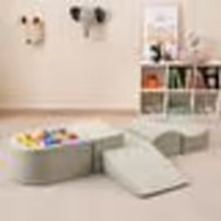 Blocs de Construction en Mousse COSTWAY-pour Enfants de 3+ ans-5 Pièces-Housses Lavables en Machine avec Fermetures Eclair-Ve ...