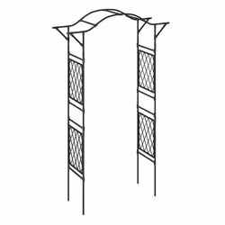 COSTWAY Arche de Jardin Treillis 170 X 210 CM en Métal Antirouille pour Plantes Grimpantes Mariage Fête et Cérémonie
