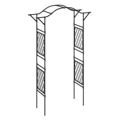 COSTWAY Arche de Jardin Treillis 170 X 210 CM en Métal Antirouille pour Plantes Grimpantes Mariage Fête et Cérémonie