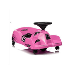 COSTWAY Kart Électrique pour Enfants 12V/7Ah avec Balai Amovible Klaxon Musique & Connexion Sans Fil pour 2 à 5 Ans Rose