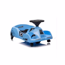 COSTWAY Kart Électrique pour Enfants 12V/7Ah avec Balai Amovible Klaxon Musique & Connexion Sans Fil pour 2 à 5 Ans Bleu