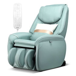 COSTWAY Fauteuil de Massage Électrique avec Rail SL 8 Modes Automatiques 6 Techniques de Massage Télécommande Vert