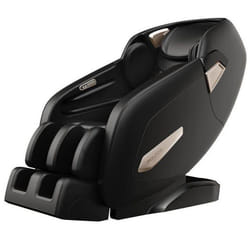 COSTWAY Fauteuil de Massage Électrique Gravité Zéro avec 12 Programmes Automatiques 6 Techniques de Massage et Rouleau Noir