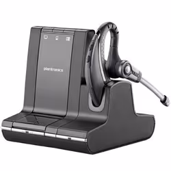POLY W730-M, Sans fil, Bureau/Centre d'appels, Casque, Noir