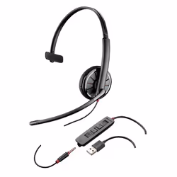 POLY C315-M, Avec fil, Appels/Musique, Casque, Noir