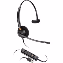POLY EncorePro HW545, Avec fil, Bureau/Centre d'appels, Casque, Noir