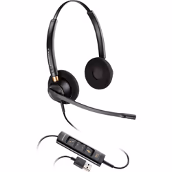 POLY EncorePro HW525, Avec fil, Bureau/Centre d'appels, Casque, Noir