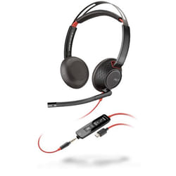 POLY Blackwire 5220 Noir, Rouge