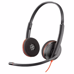 POLY Blackwire 3220, Avec fil, Appels/Musique, 20 - 20000 Hz, 118 g, Casque, Noir