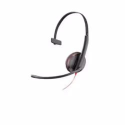 POLY Blackwire 3215, Avec fil, Bureau/Centre d'appels, 96 g, Casque, Noir, Rouge