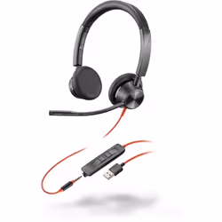 POLY 3325, Avec fil, Appels/Musique, 20 - 20000 Hz, 130 g, Casque, Noir