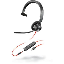 POLY Blackwire 3315 Noir, Rouge