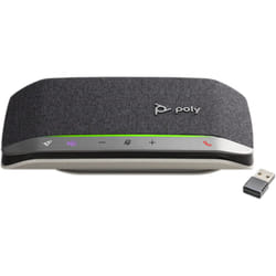 POLY Sync 20+ haut-parleur Universel Bluetooth Noir, Argent