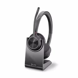 POLY Voyager 4320 UC, Sans fil, Bureau/Centre d'appels, 162 g, Casque, Noir