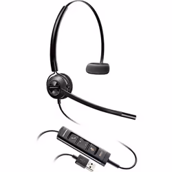 POLY EncorePro 545, Avec fil, Bureau/Centre d'appels, 32 g, Casque, Noir