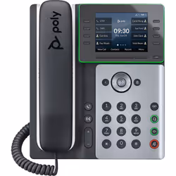POLY Edge E320, Téléphone IP, Noir, Argent, In-band, 8 lignes, Boutons, 320 x 240 pixels