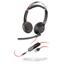 POLY Blackwire 5220 Noir, Rouge