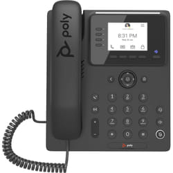 POLY CCX 350 téléphone fixe Noir LCD