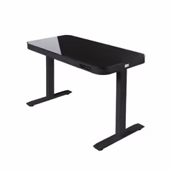 Seville Classics Airlift, Droit, Forme rectangulaire, Home office, Noir, 737 - 1194 mm, 1 tiroir(s)