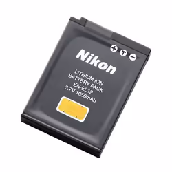 Nikon EN-EL12, 1050 mAh, 3,7 V, Lithium-Ion (Li-Ion)