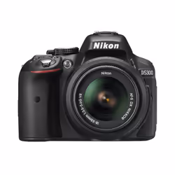 Nikon D5300 + AF-S DX NIKKOR 18-55mm, 24,2 MP, 6000 x 4000 pixels, CMOS, 3,1x, Full HD, Noir