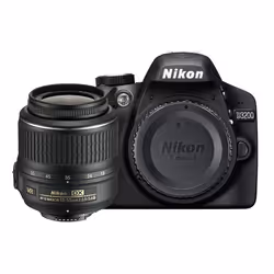 Nikon D3200 + AF-S DX NIKKOR 18-55mm, 24,2 MP, 6016 x 4000 pixels, CMOS, 3x, Full HD, Noir