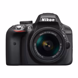Nikon D3300 + AF-P 18-55mm VR, 24,2 MP, 6000 x 4000 pixels, CMOS, Full HD, 410 g, Noir