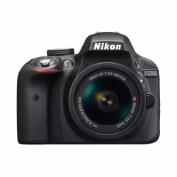 Nikon D3300 + AF-P 18-55mm VR Kit d'appareil-photo SLR 24,2 MP CMOS 6000 x 4000 pixels Noir