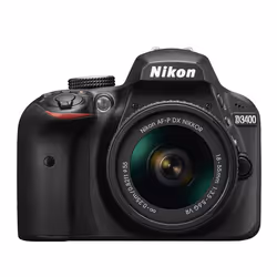 Nikon D3400 + AF-P DX NIKKOR 18-55mm VR + AF-P DX NIKKOR 70-300mm f/4.5-6.3G ED VR Kit d'appareil-photo SLR 24,2 MP CMOS 6000 x 4000 pixels Noir
