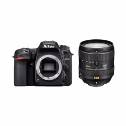 Nikon D7500 + AF-S DX NIKKOR 16-80 VR, 20,9 MP, 5568 x 3712 pixels, CMOS, 4K Ultra HD, Écran tactile, Noir