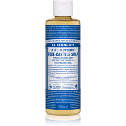 Dorlotez vos mains avec le savon liquide Dr. Bronner's Peppermint Pure-Castille Soap. Sa formule onctueuse permet d'enlever f ...