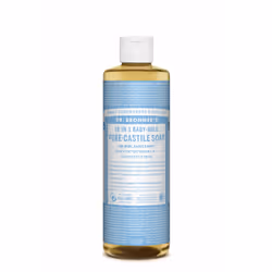 Dr.Bronner's 18-IN-1, Savon liquide, Nettoyant, Aqua, Potassium Cocoate (Saponified Co¬conut Oil*‡), Potassium Palm Kernelate ...