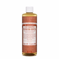 Dr.Bronner's 18-IN-1, Savon liquide, Nettoyant, Aqua, Potassium Cocoate (Saponified Co¬conut Oil*‡), Potassium Palm Kernelate ...