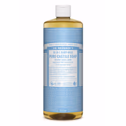 Dr.Bronner's 18-IN-1, Savon liquide, Nettoyant, Aqua, Potassium Cocoate (Saponified Co¬conut Oil*‡), Potassium Palm Kernelate ...