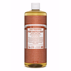 Dr.Bronner's 18-IN-1, Savon liquide, Nettoyant, Aqua, Potassium Cocoate (huile de coco saponifiée*‡), Potassium Palm Kernelat ...