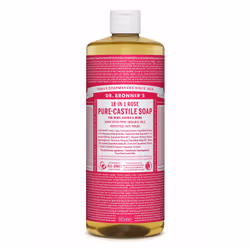 Dr.Bronner's 18-IN-1, Savon liquide, Nettoyant, Aqua, Potassium Cocoate (huile de coco saponifiée*‡), Potassium Palm Kernelat ...