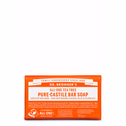Dr.Bronner's Pure-Castile, Peau, Savon en pain, Nettoyant, Apaisant, Sodium Cocoate (huile de coco saponifiée*‡), Sodium Palm ...
