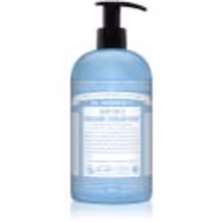 Le savon liquide corps et cheveux Dr. Bronner’s Baby-Mild lave aussi bien la peau du visage que celle du corps, elle apaise e ...