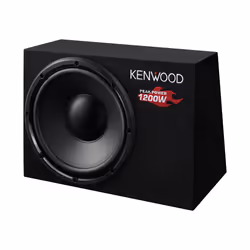 Kenwood KSC-W1200B, Caisson de basse pré-chargé, Caisson de basse passif, 300 W, 38 - 300 Hz, 4 Ohm