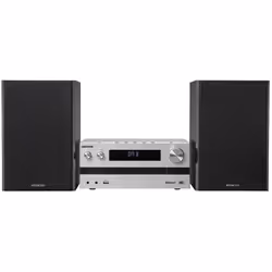 Kenwood M-918DAB, Système micro audio domestique, Aluminium, Noir, 1 disques, 100 W, 2-voies, 13 cm
