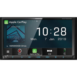 Kenwood DNX7190DSE3 navigateur Fixé 17,6 cm (6.95") TFT Écran tactile 2,5 kg Noir