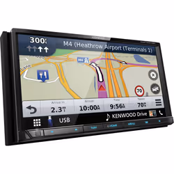 Kenwood DNX7190DSE3 navigateur Fixé 17,6 cm (6.95") TFT Écran tactile 2,5 kg Noir