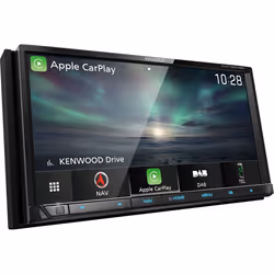 Kenwood DNX7190DSE3 navigateur Fixé 17,6 cm (6.95") TFT Écran tactile 2,5 kg Noir