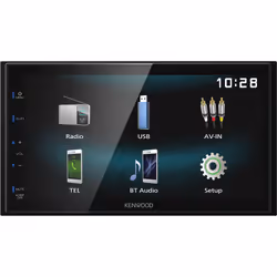 Kenwood DMX120BT, Noir, 2 DIN, 84 W, 50 W, 99 dB, NTSC, PAL