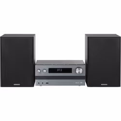 Kenwood M-918DAB-H, Système micro audio domestique, Aluminium, Noir, 1 disques, 10 W, 2-voies, 13 cm